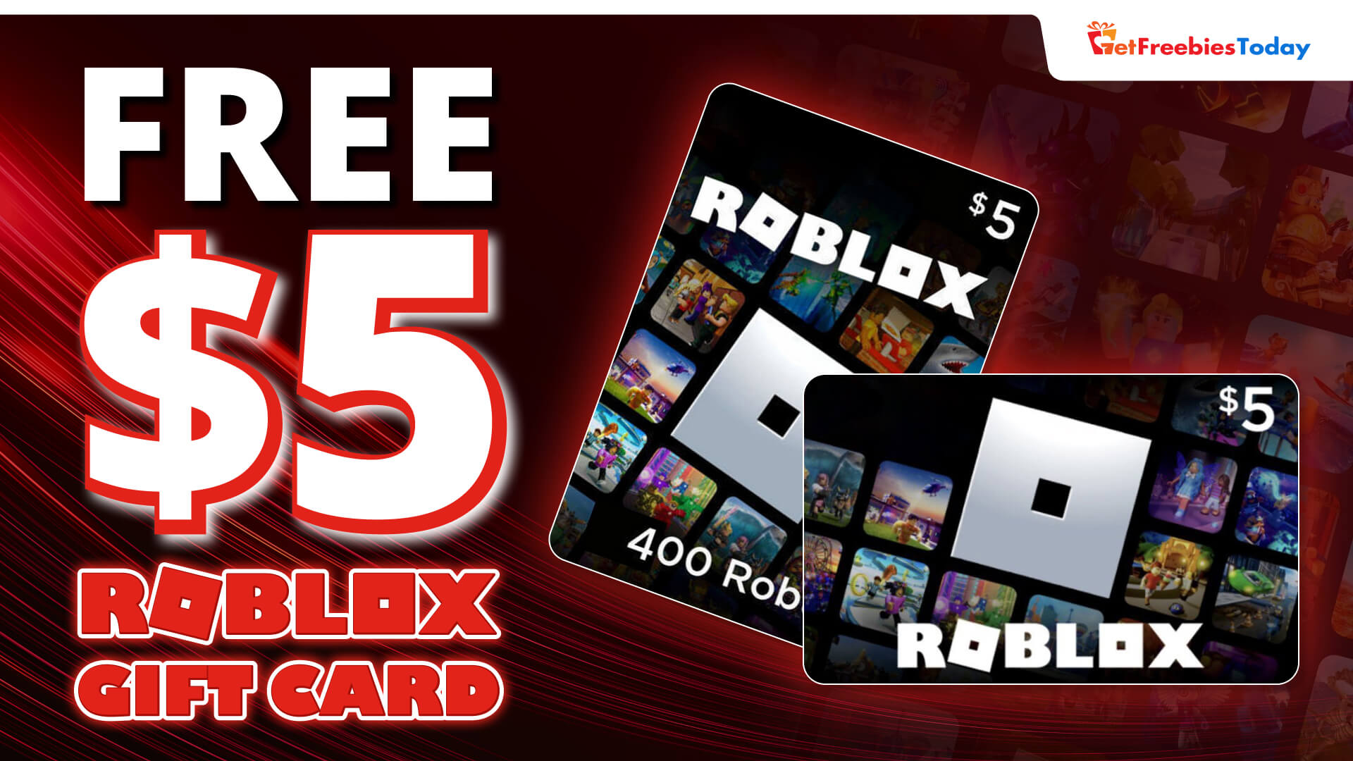 Catch $5 Roblox Gift Card Free Immediately